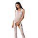 Бодістокінг Passion BS061 white, комбінезон, імітація панчох S/M/L