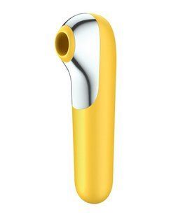 Вібратор з вакуумом Satisfyer Dual Love Yellow SO4100 фото