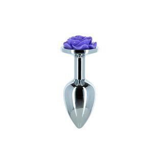 Анальна пробка Lux Active Rose Anal Plug Purple+ віброкуля SO5573 фото