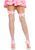 Панчохи-сітка зі швом ззаду Leg Avenue Bow back seam thigh highs One size Pink, атласний бант