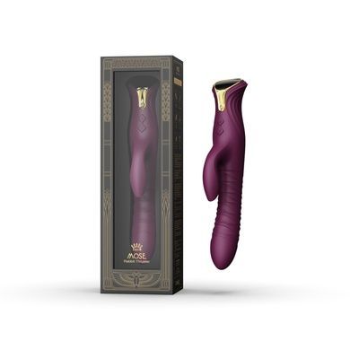 Пульсатор-кролик с нагревом Zalo Mose Velvet Purple SO8225 фото