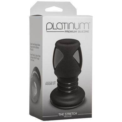 Анальный туннель Doc Johnson Platinum Premium Silicone The Stretch Medium Black SO4923 фото