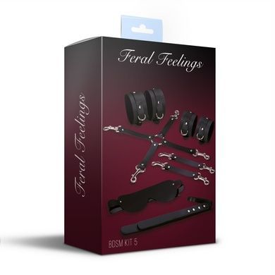Набор для БДСМ 5 в 1 Feral Feelings BDSM Kit 5 Black SO8272 фото