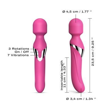 Вібромасажер Dorcel Dual Orgasms Magenta SO3090 фото