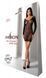 Полупрозрачное мини-платье Passion BS101 One Size, black, рукава-митенки