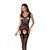 Сетчатый бодистокинг Passion BS062 One Size, Black, комбинезон, имитация чулок, открытый доступ