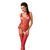 Бодистокинг Passion BS051 red, комбинезон, имитация чулок и боди S/M/L