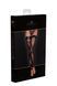(SALE) Панчохи Noir Handmade F243 Tulle stockings with patterned flock embroidery - S