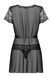 Пеньюар Obsessive Alluria peignoir & thong L/XL черный
