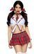 Костюм школьницы Leg Avenue Miss Prep School M/L, топ, юбка, галстук, бантики