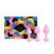 Анальні пробки FeelzToys Bibi Butt Plug Set 3 pcs Pink SO4576 фото 1