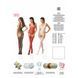 Бодистокинг Passion BS051 red, комбинезон, имитация чулок и боди S/M/L