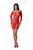 Полупрозрачное мини-платье Passion BS101 One Size, red, рукава-митенки