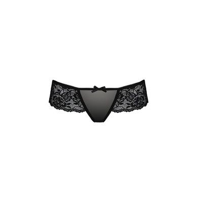 Прозрачные женские трусики с кружевом Passion ABLA L/XL черные