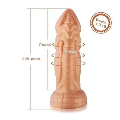 Дилдо Hismith Slightly Curved Silicone Dildo SO9960 фото