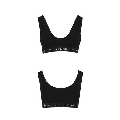 Спортивный топ с широкой резинкой Passion PS004 TOP L, black