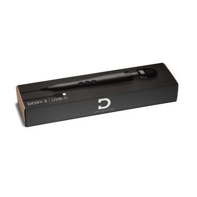 Вібромасажер DOXY3 USB-C Massager MATTE BLACK SX2453 фото
