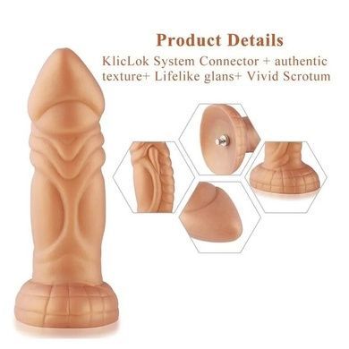 Дилдо Hismith Slightly Curved Silicone Dildo SO9960 фото