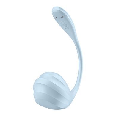 Віброяйце Satisfyer Smooth Petal Connect App Light Blue SX0667 фото