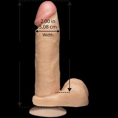 Фаллоимитатор Doc Johnson The Realistic Cock 8 inch White - PVC диаметр 5,1 см SO2789 фото