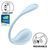 Віброяйце Satisfyer Smooth Petal Connect App Light Blue SX0667 фото