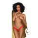 Эротические кружевные женские трусики-тонг Penthouse Dangerous Darling L/XL красные