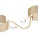 Наручники Bijoux Indiscrets Desir Metallique Handcuffs - Gold, металеві, стильні браслети