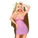 Мінісукня з мереживним ліфом та стрінгами Penthouse - Bedtime Story Purple S/M
