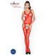 Бодистокинг Passion BS038 red, комбинезон, имитация чулок и пояса S/M/L