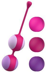 Вагінальні кульки Liebe Kewos Cerise/Candy Violet (5 кульок) SX1596 фото