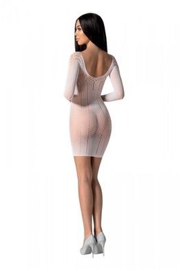 Напівпрозора мінісукня Passion BS101 One Size, white, рукава-мітенки