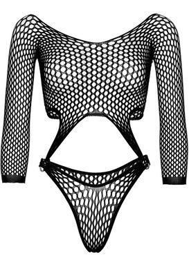 Эротическое боди Leg Avenue Top bodysuit with thong back Black