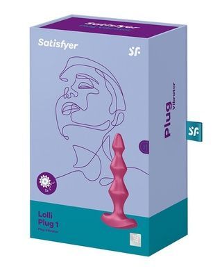 Анальний стимулятор Satisfyer Lolli-Plug 1 Berry SO4925 фото