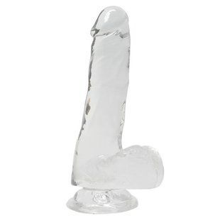 Прозрачный фаллоимитатор Alive Jelly Dildo Pepito диаметр 3,5 см SO3982 фото