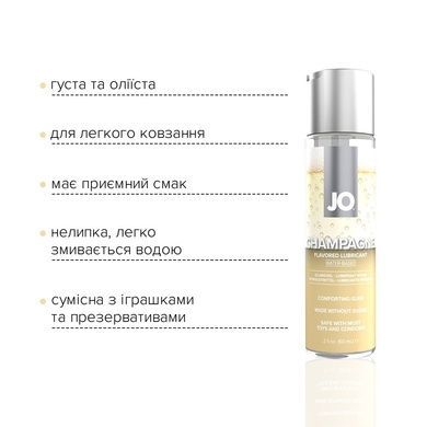 Оральная смазка JO Шампанское 60мл SO7023 фото
