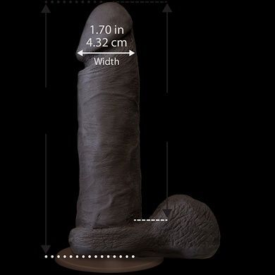 Фаллоимитатор Doc Johnson The Realistic Cock 6 inch Black - ULTRASKYN диаметр 4,3 см SO2790 фото