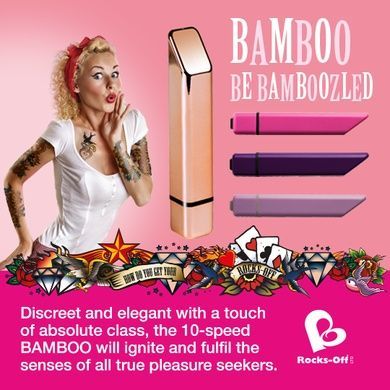 Минивибратор Rocks Off Bamboo Rose Gold 10 фото