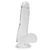 Прозорий фалоімітатор Alive Jelly Dildo Pepito діаметр 3,5 см SO3982 фото