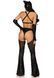 Еротичний костюм кішечки-пані Leg Avenue Mistress Kitty XS, рукавички, комбінезон, маска