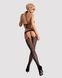 Сітчастий бодістокінг з імітацією топа, пояса та панчохи Obsessive Bodystocking N108 S/M/L, чорний