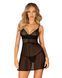 Эротический комплект Obsessive Chemeris babydoll & thong M/L, пеньюар и стринги