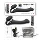 Безременной страпон с вибрацией Strap-On-Me Black L SO3829 фото 5